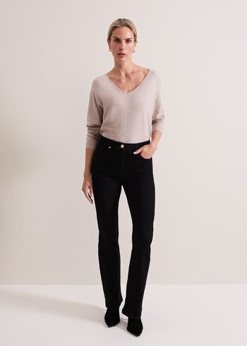 Phase Eight Oliviacut Trousers Black Canada | ZIQMJB-403